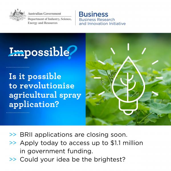 Is it possible to revolutionise agricultural spray application?