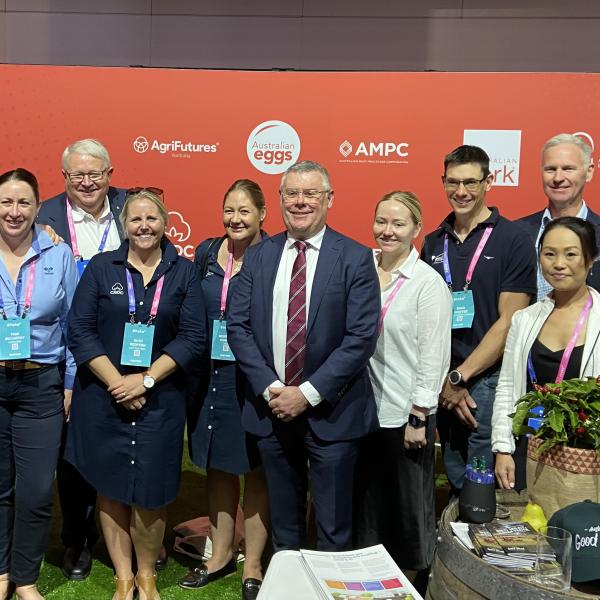 A gathering of RDC people at evokeAG 