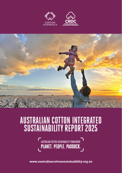 Cover of Australian Cotton Integrated Sustainability Report 2025